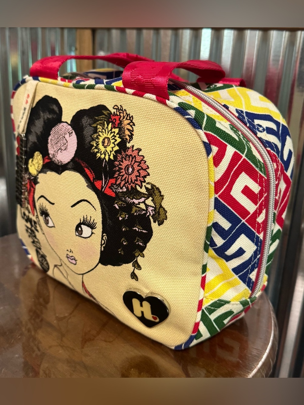 HARAJUKU LOVERS Bowler Bag Canvas “Attraction to Cuteness” Gwen Stefani - Picture 3 of 15